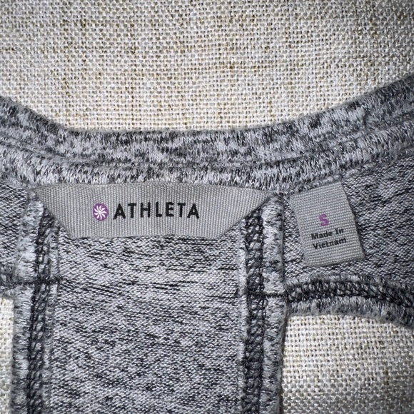 Athleta | Women's Gray Luxe Cutout Pose Long Sleeve Top | Size S - Picture 2 of 11